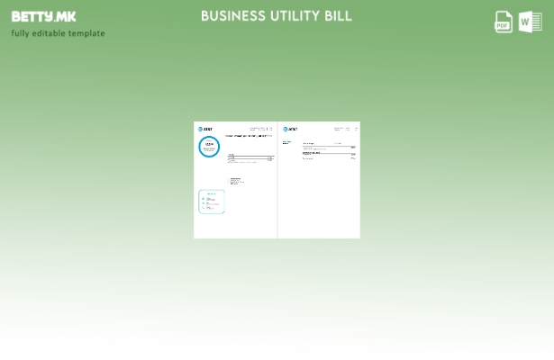 Модерен стил на Света Луција Шаблон за страници за сметки за комунални услуги за